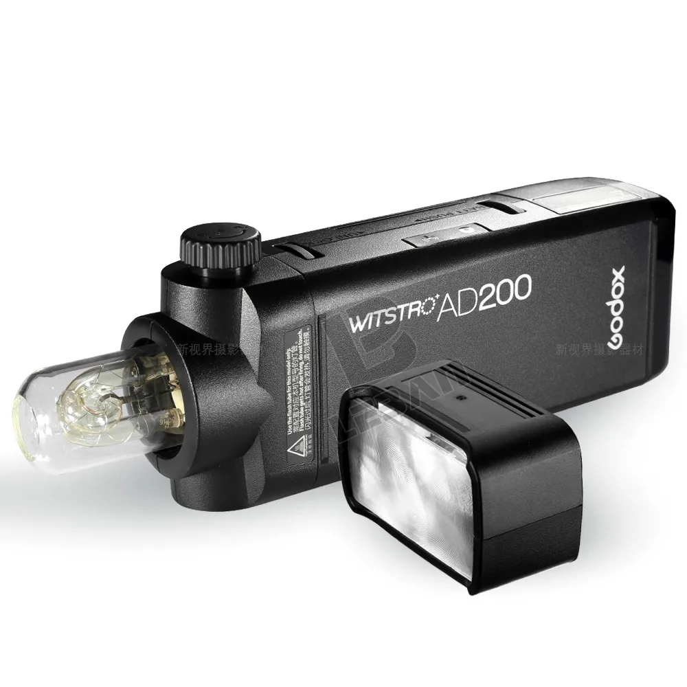 Godox AD200 200Ws GN 60 ttl Высокоскоростная синхронизация стробоскоп Встроенная 2,4G Беспроводная X система с литиевой батареей 2900mAh