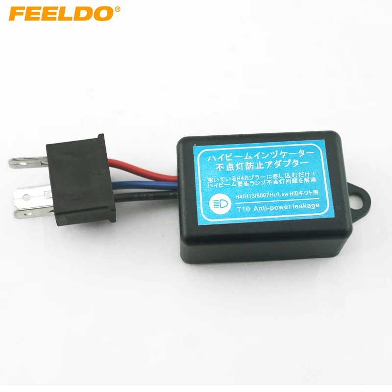 

FEELDO 10Pcs DC12V Car H4 HID NO Error Warning Canceller Anti-power Leakage Module Load Resistor NO Flickering #AM4202