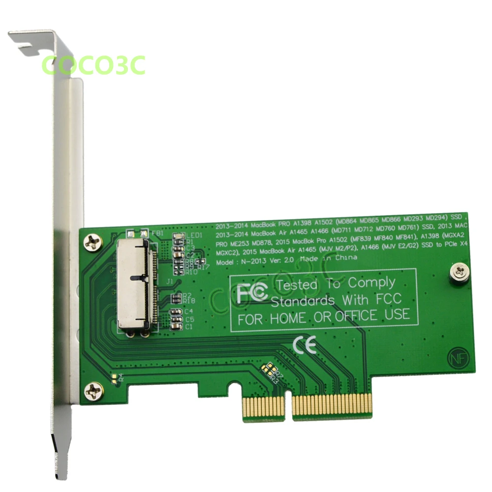 Для MacBook Air A1465 A1466 Pro A1502 A1398 SSD к PCI express 4X настольному ПК PCI-e адаптер + PCIe