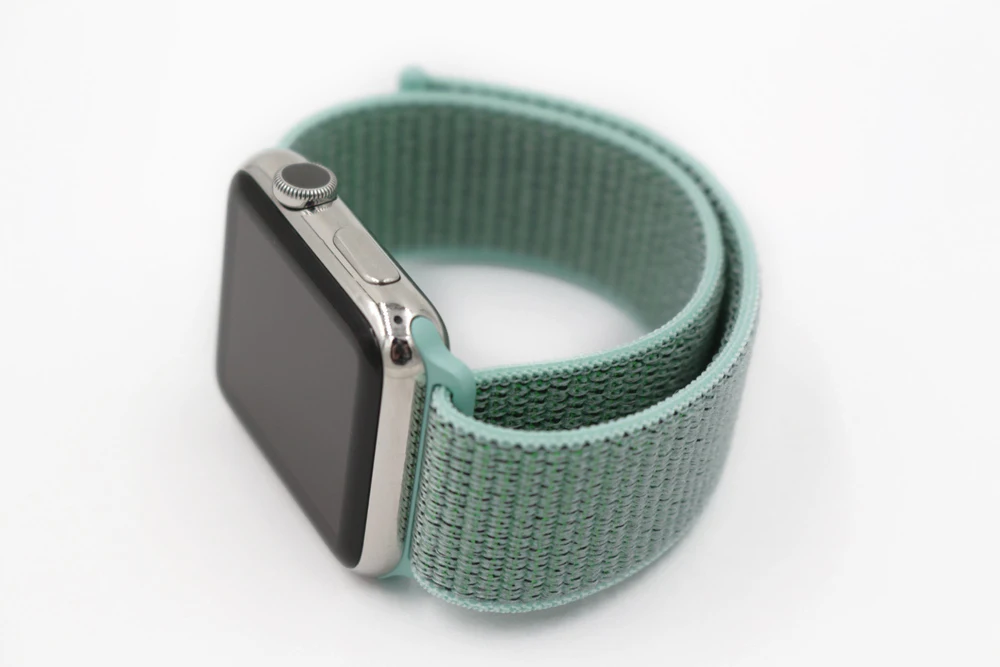 Спортивный ремешок URVOI для apple watch, серия 5, 4, 3, ремешок для iwatch, воздухопроницаемый, застежка-крючок, тканый нейлон, 40 мм, 44 мм