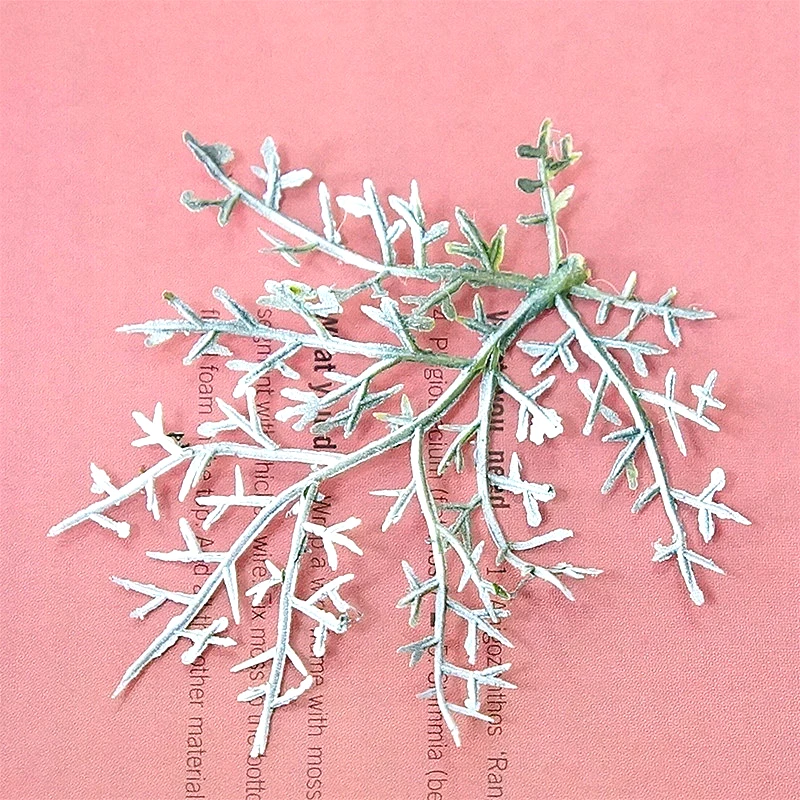 Искусственное растение ветка дерева зеленые листья искусственный пластиковый