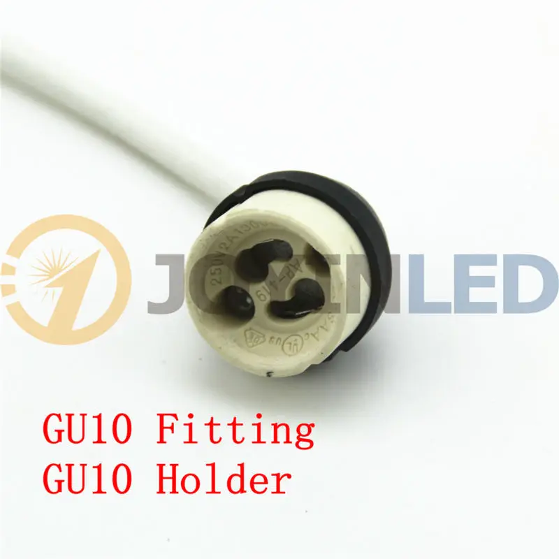 

10pcs GU10 GU5.3 MR16 Socket Ceramic Lamp Holders for led bulbs spotlights