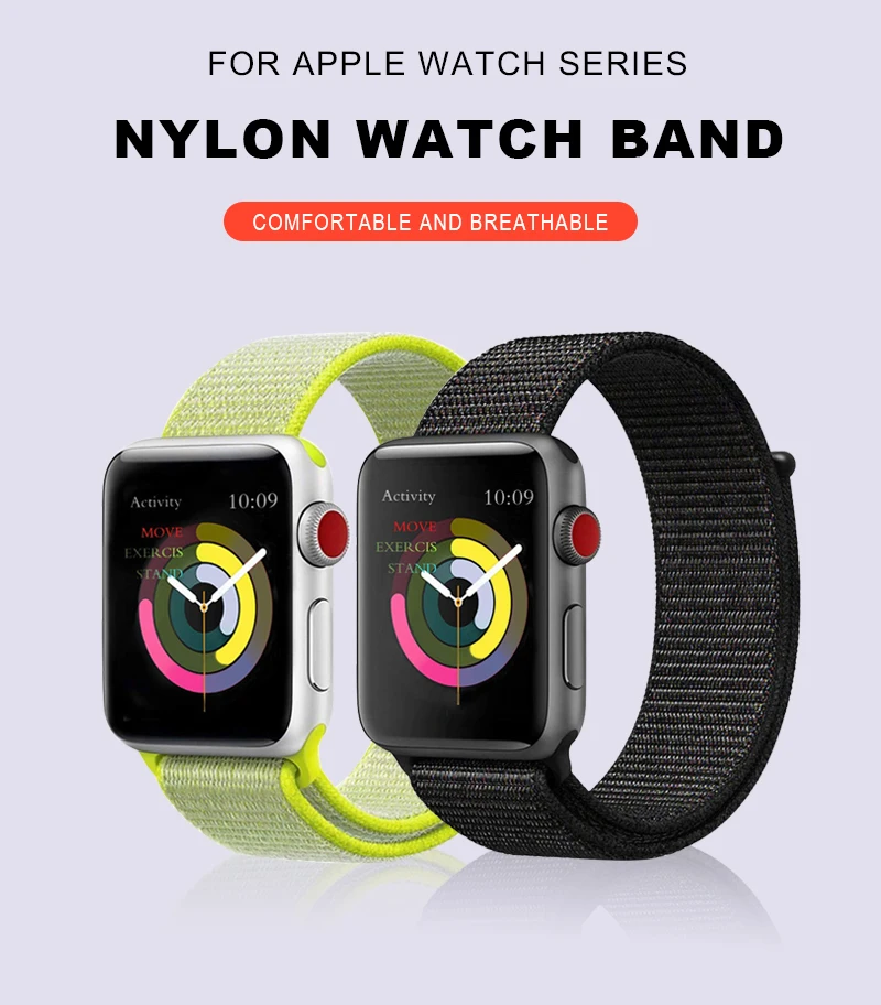 Желтый спортивный ремешок-светильник для Apple Watch 44 мм, ремешок 40 мм, женский браслет 38 мм, мужской браслет 42 мм для Iphone Series 3