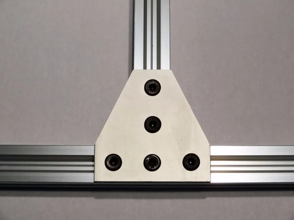 5 отверстий т соединяющая пластина алюминиевый станок ЧПУ прозрачный