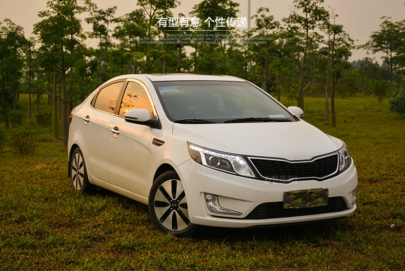 AKD автомобильный Стайлинг Головной фонарь для Kia K2 фары 2011- Rio светодиодный фонарь светодиодный DRL H7 D2H Hid вариант Ангел глаз биксеноновый луч