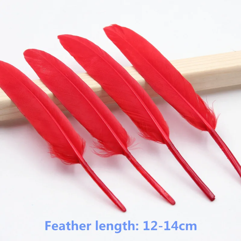 100 шт. серьги в виде гусиных перьев 4 6 дюймов|goose feathers|christmas featherdecorative feathers |