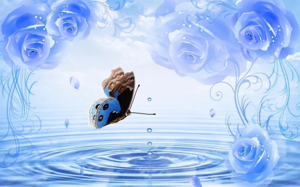 Шторы блэкаут с 3D рисунком роз элегантные Плотные хлопковые занавески из