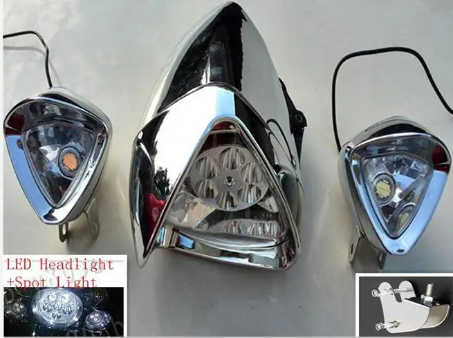 Мотоциклетный светодиодный налобный фонарь + прожсветильник для Suzuki 8. 0 C90 M109R C109