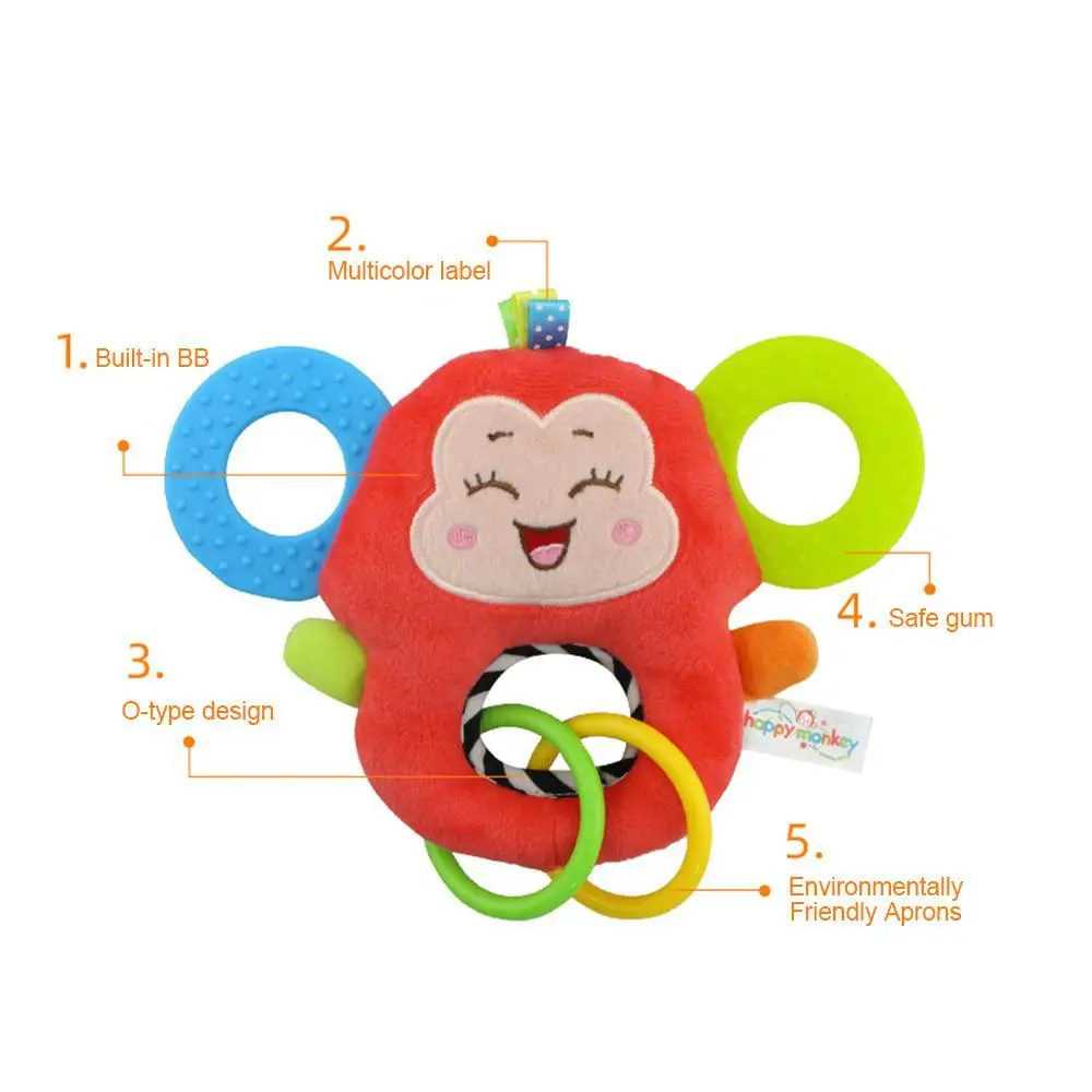 Новорожденный ребенок PP хлопок кровать коляска висит колокольчик Пульс игрушка