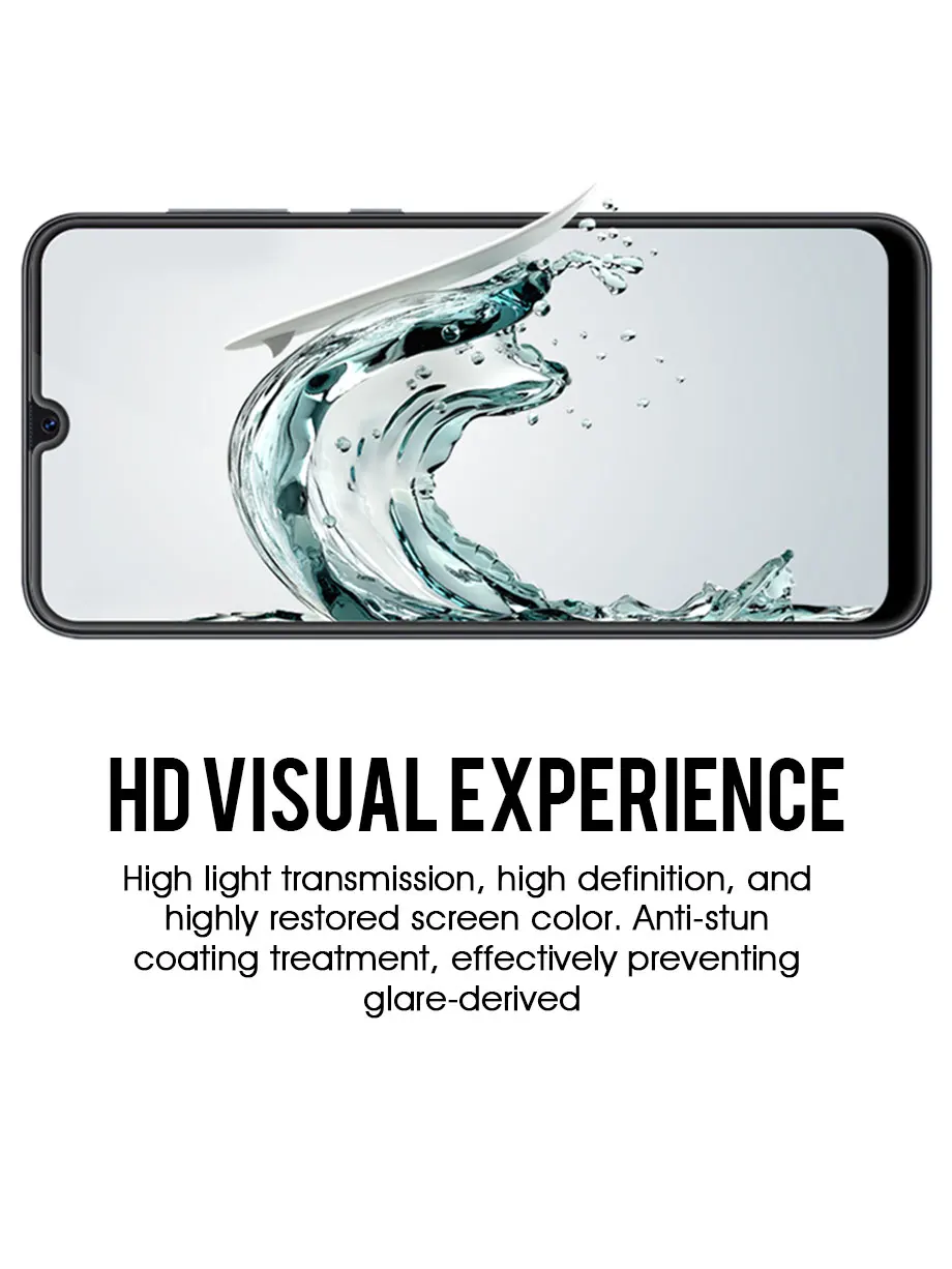 Изогнутое закаленное стекло 9D с полным покрытием защитная пленка для Samsung A10 A20 A30
