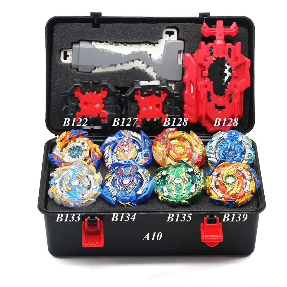 Takara Tomy Bey Bay Burst все модели 8 шт. коробка для хранения набор топов пусковые устройства Toupie Металл Бог Burst спиннинг Топ лезвия игрушки