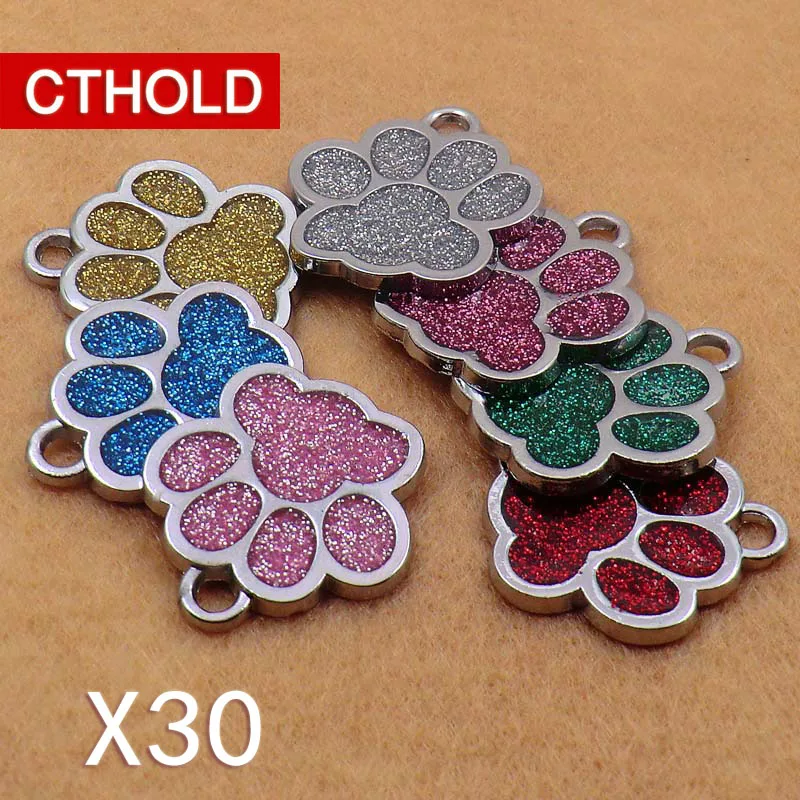Милые идентификационные бирки для собак CTHOLD 30 шт./лот из сплава сделай сам и кошек