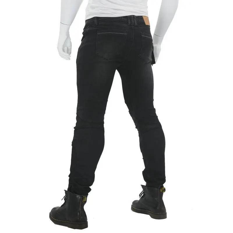Loong biker JUKE 114-5 джинсы черные летние дышащие мужские из сетчатого материала