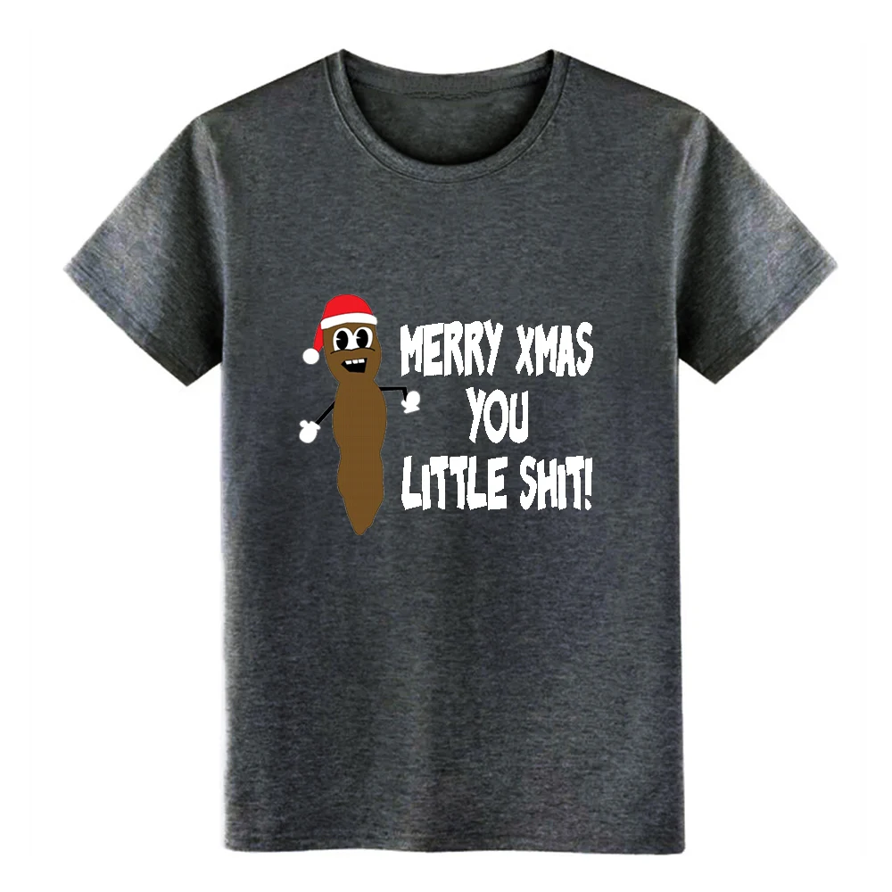 Футболка с коротким рукавом и надписью merry christmas you little shit европейский размер S-3xl
