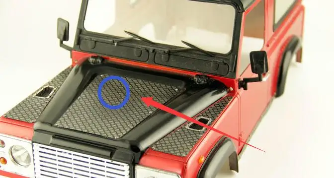 Серебристый чехол для автомобиля противоскользящая пластина 1/10 RC cralver JEEP LAND ROVER