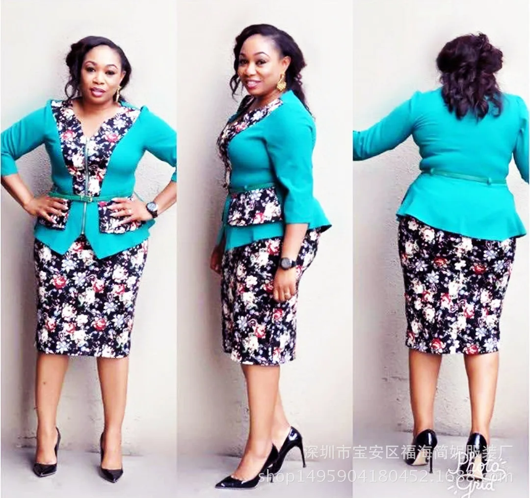2019 new arrival african women suits (top+skirts) | Тематическая одежда и униформа