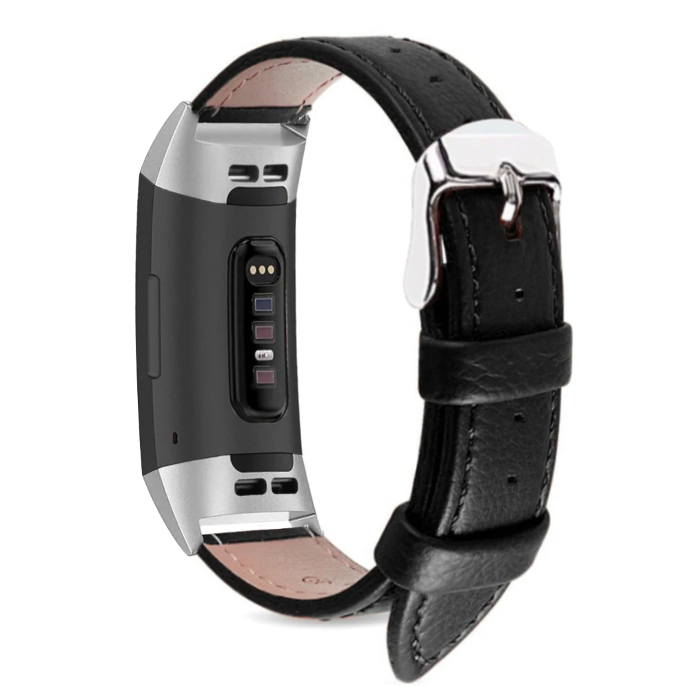 Коричневый кожаный ремешок для смарт-часов для Fitbit Charge 3 сменный ремешок для Fitbit Charge 3 band умные аксессуары