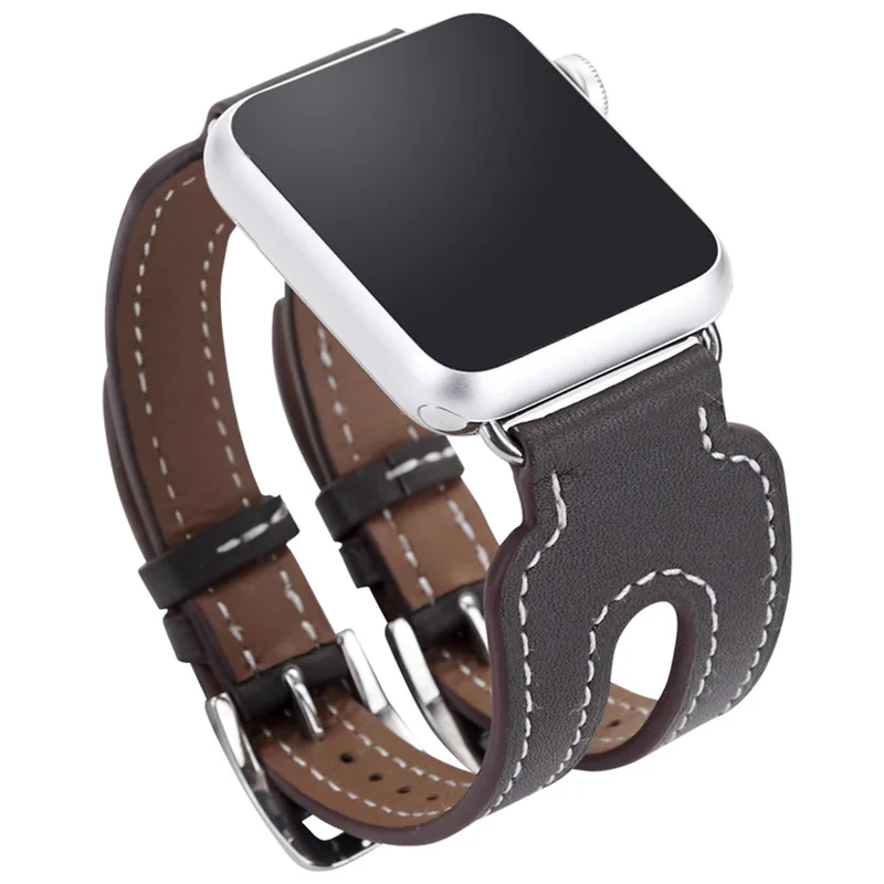 Ремешок из натуральной кожи для Apple Watch Edition Sport iwatch 38 мм 42 Series 5 4 3 2 1|bracelet for apple