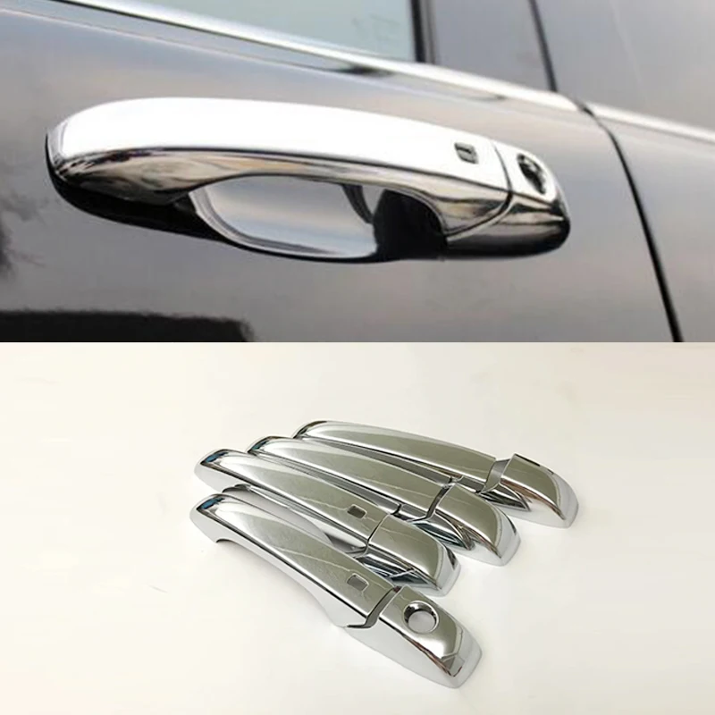 8 шт. хромированные накладки на дверные ручки для Jeep Patriot Grand Cherokee Dodge Avenger Caravan Chrysler