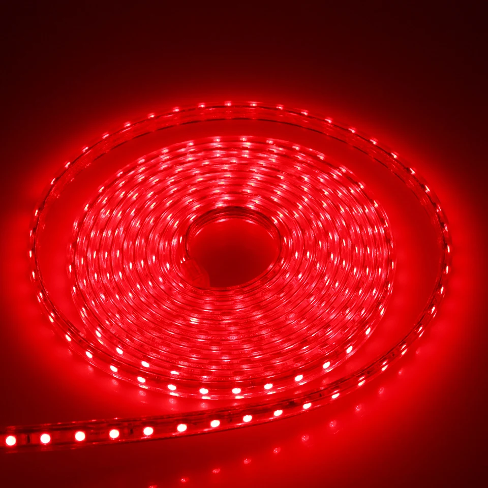 Светодиодная лента 220 В переменного тока 1 комплект Водонепроницаемая