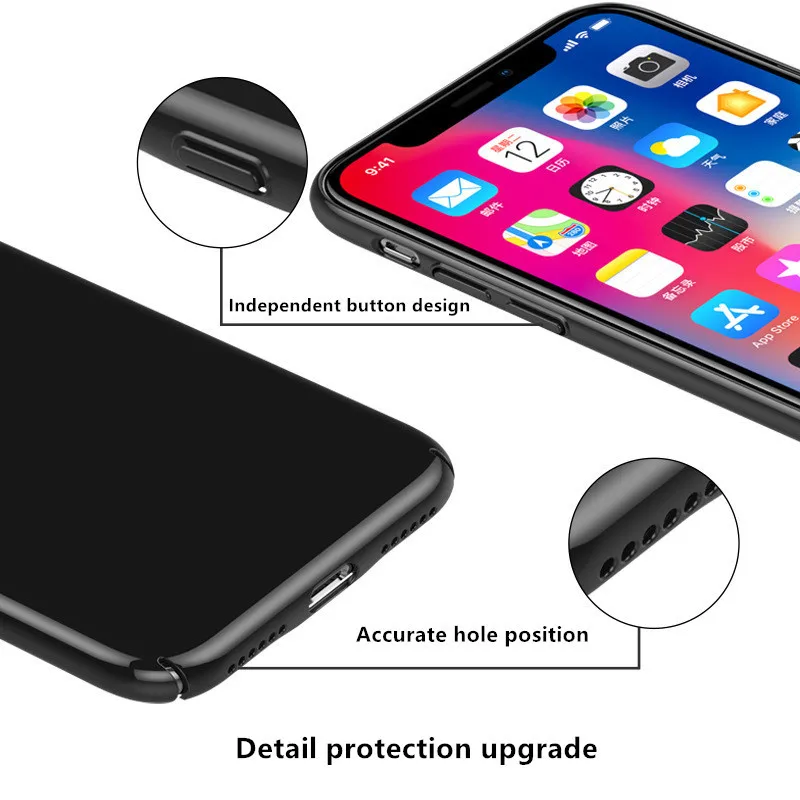 Роскошный чехол для iphone X 7 8 Plus 10 жесткие гибридные армированные чехлы из