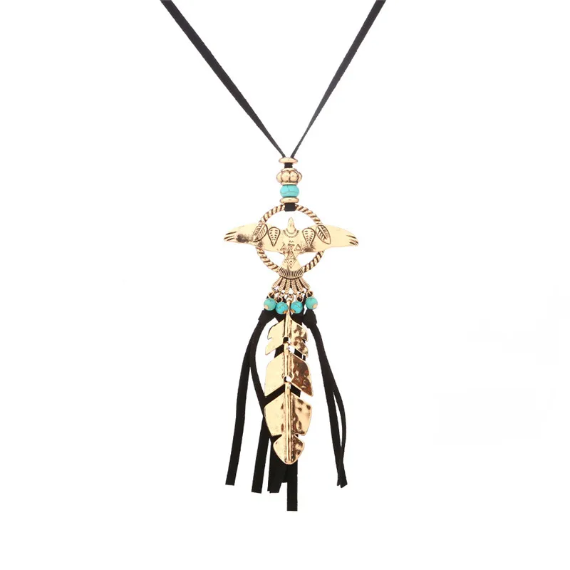 Женское винтажное ожерелье с подвеской Boho богемные этнические цыганские