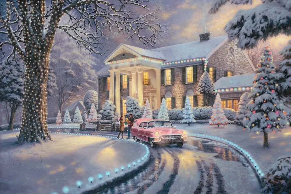 Thomas Kinkade вышел с ветром HD печать абстрактная живопись напечатанная на постеры
