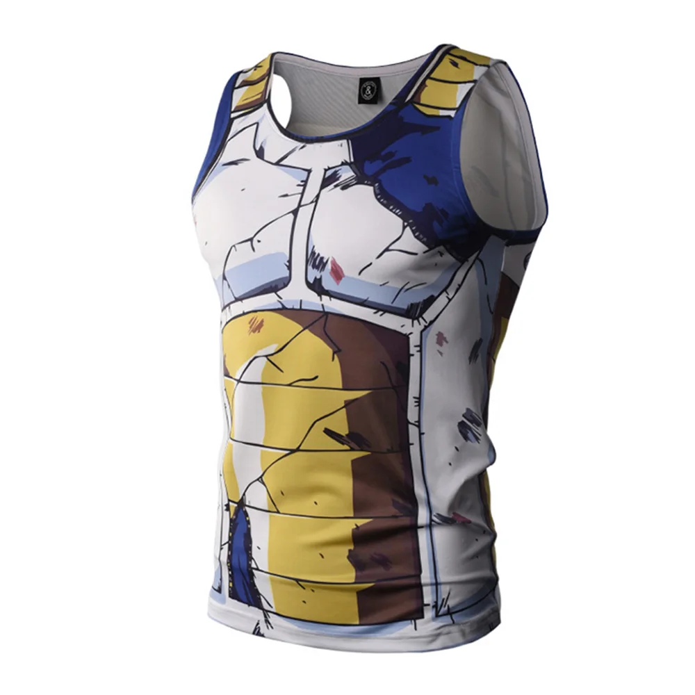 2019 новый летний Жемчуг дракона Наруто Вегета Сон Гоку Роши Печатный Бодибилдинг