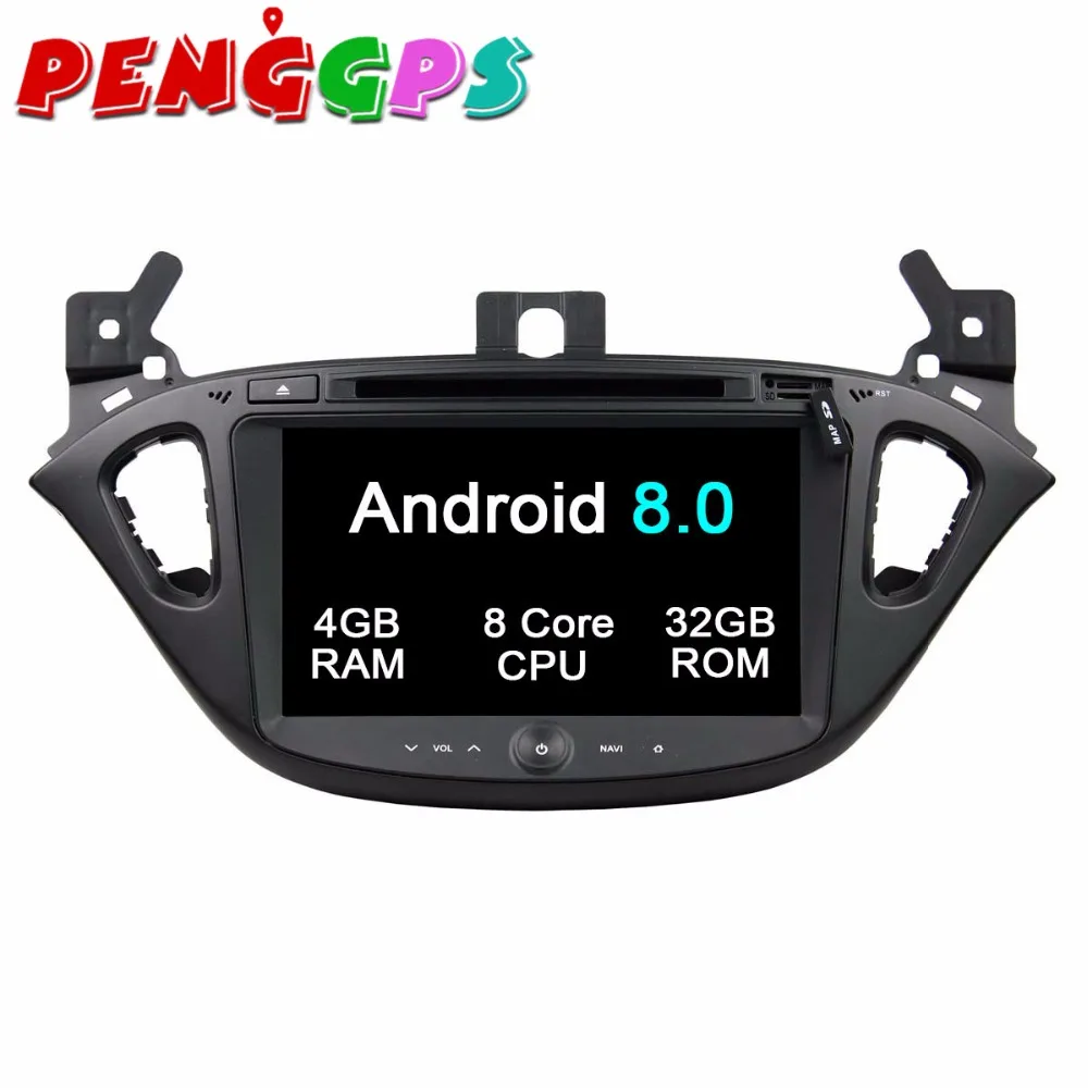 Android 8 0 7 1 автомобильный DVD плеер GPS навигация головное устройство для OPEL CORSA 2015 2016
