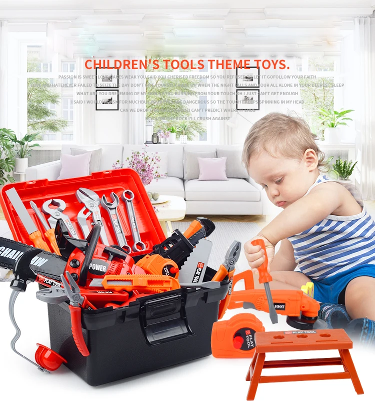 

Toys for Children Boy Tools for Carpentry Educational Children Carpentry Repair Tools Toy Popsocket Pretend Play for Gift