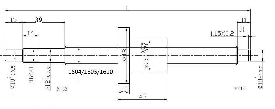 SBR16/20 ЧПУ Линейный рельс комплект+ 3 шариковый винт SFU1605 BK/BF12+ гайка Корпус+ муфты для фрезерного станка