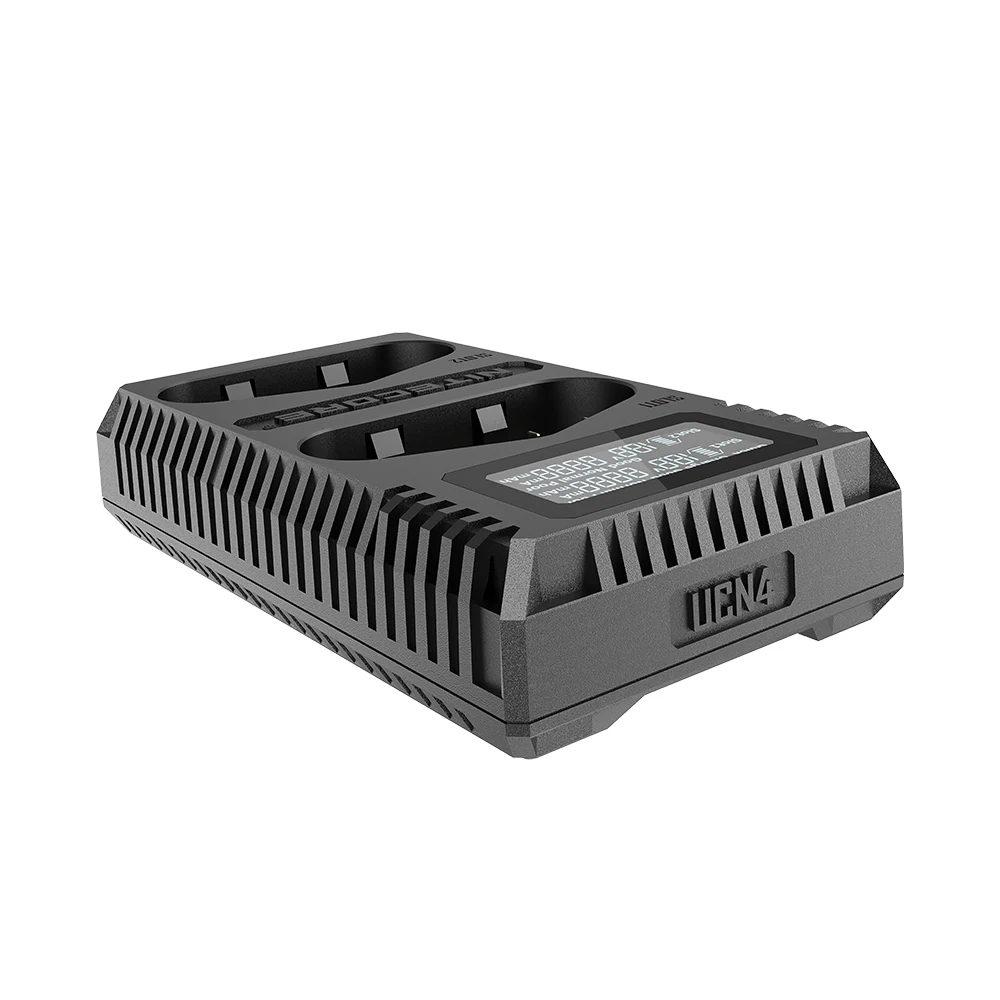 Nitecore UCN4 Pro Двойной слот USB QC LP-E4 LP-E4N LP-E19 Зарядное устройство для зеркальных