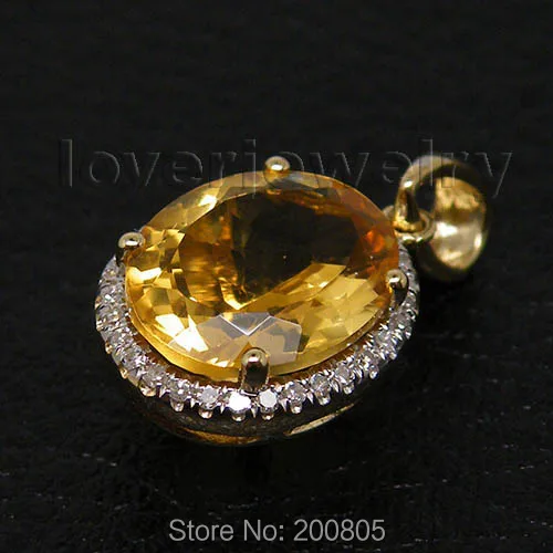 Новый Винтажный Овальный твердый 14Kt желтый золотой 4 82ct алмаз помолвочный цитрин