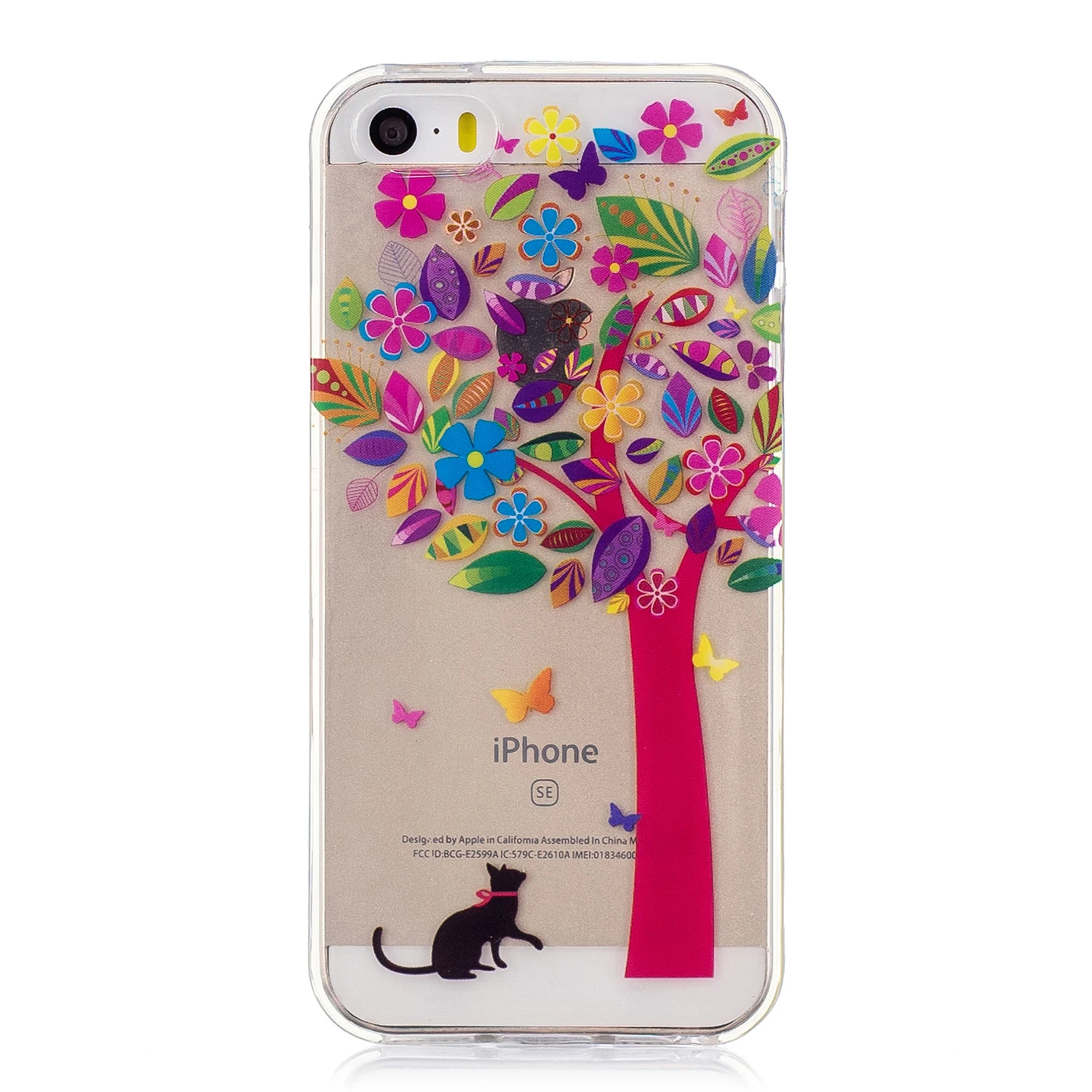 Для iPhone 5S SE 5 Coque 5SE силиконовый чехол милый мультфильм панда кошка Единорог тонкий