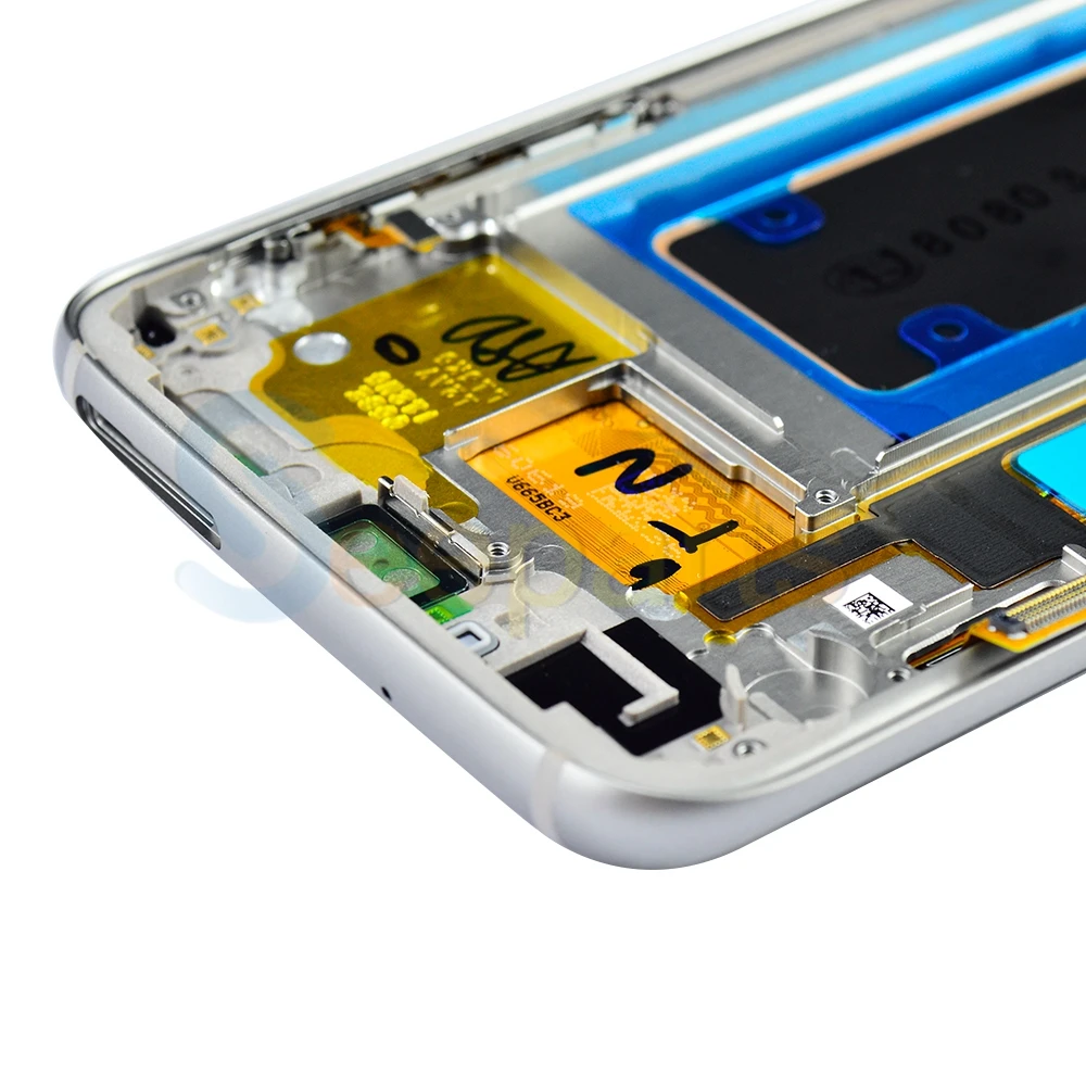 5," для samsung GALAXY S7 G930 lcd G930A G930F SM-G930F дисплей кодирующий преобразователь сенсорного экрана в сборе Замена для samsung S7 lcd