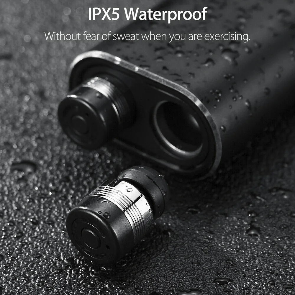 Mini TWS Bluetooth Earphones True Wireless Stereo Earbuds with Mic Portable Cordless Dual Headsets 2000mah Charger Case | Электроника