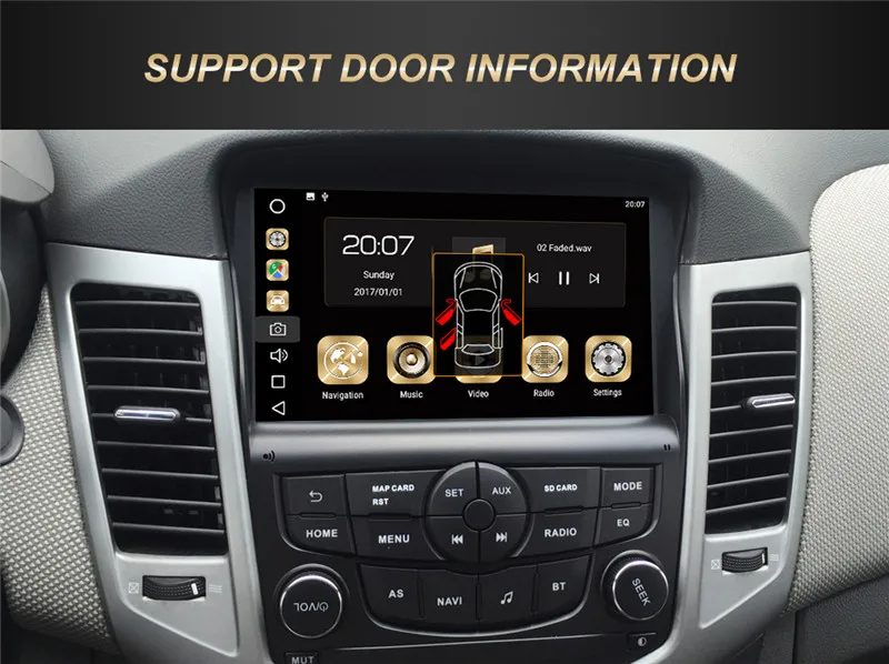 Android 8 Автомобильный gps навигатор Автомобильный DVD CD плеер для Chevrolet CRUZE 2008-2011 Авто Стерео Sat Nav Головное устройство мультимедиа с DSP
