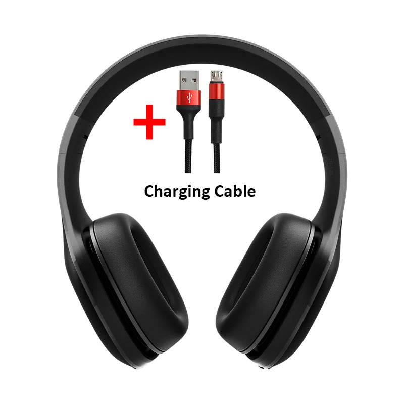 Xiaomi оригинальная головная повязка Bluetooth 4,1 Гарнитура наушники беспроводные динамические круглые спортивные музыкальные наушники для мобильного телефона Xiaomi - Цвет: Add Cable