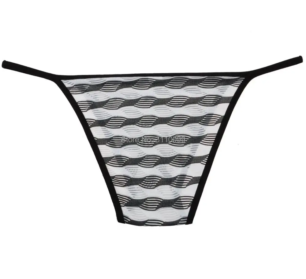 Пикантное бикини мужское нижнее белье модные трусы полосатые мужские эластичное