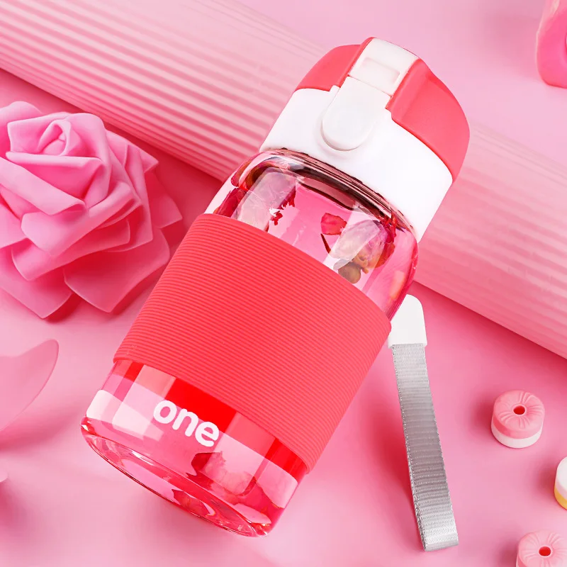 Лимонная Экологичная стеклянная бутылка для воды 300 мл детская сока