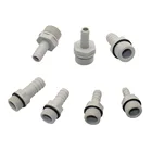 Зазубрина от 681012 мм до 38 дюйма, 12 дюйма, прямой соединитель с наружной резьбой, пластиковый стальной соединитель для садового шланга, соединитель воздушного насоса для аквариума, 2 шт.