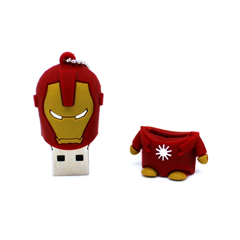 USB флеш-накопитель с мультяшным супергероем 4 ГБ 8 16 32 64 Железный человек |
