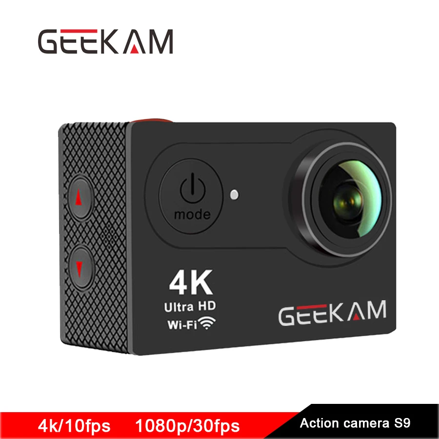 Geekam экшн-камеры S9 Камара Депортива 4 К 1080 P HD открытый Go водонепроницаемый Wi-Fi Pro