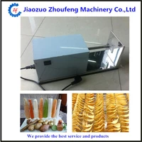 electric stainless steel twisted potato slicer french fry vegetable cutter tornado potato machine zf