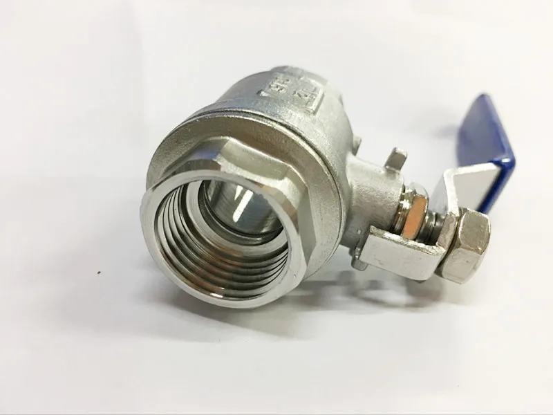 US High Quality 1/4&quot Female Full Port Ball Valve (2 Pcs Type) Vinyl Handle WOG1000 Stainless Steel SS316 | Обустройство дома