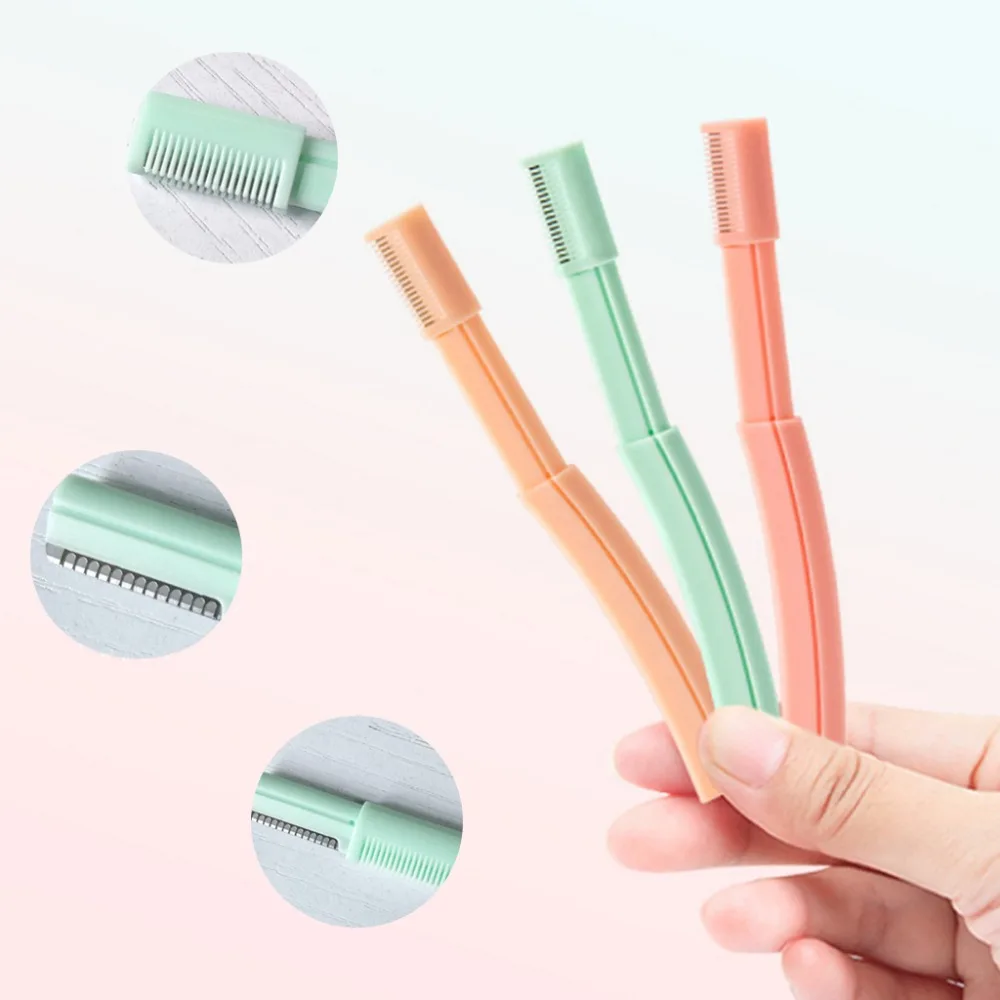 3 шт. бритва для бровей формовочный нож лезвие из нержавеющей стали безопасная