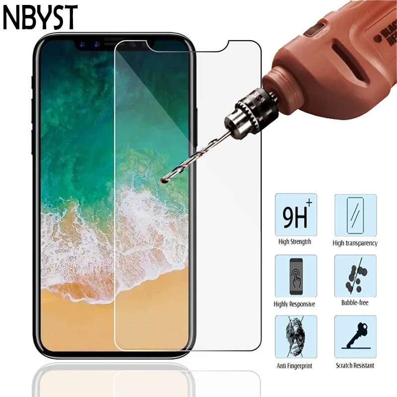 Высокое качество 0 26 мм 9H прозрачное закаленное стекло для Apple iPhone X 10 8 7 6 6S Plus 5 5S 5C SE