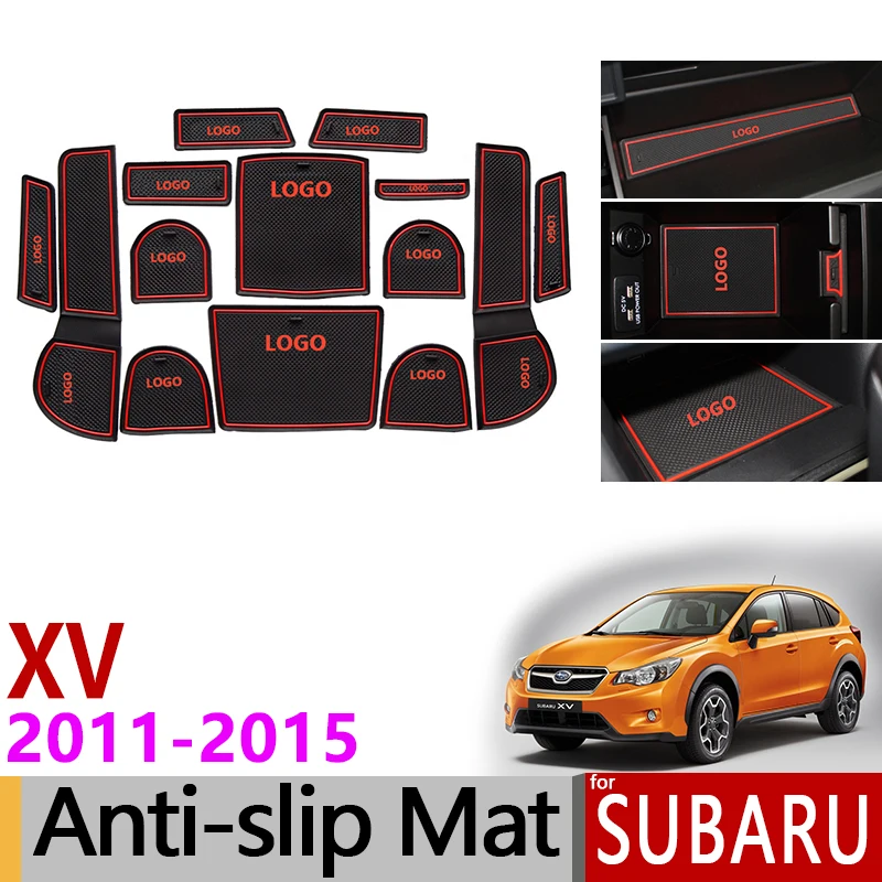 Противоскользящий коврик для ворот резиновые подставки Subaru XV 2011 2012 2013 2014 2015 Crosstrek