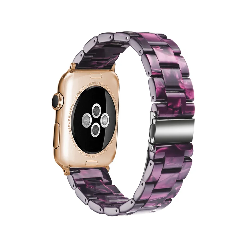 Ремешок для часов из смолы 3/2/1 Iwatch серии браслет Apple Watch 38/40/42/44 мм ремешки имитация