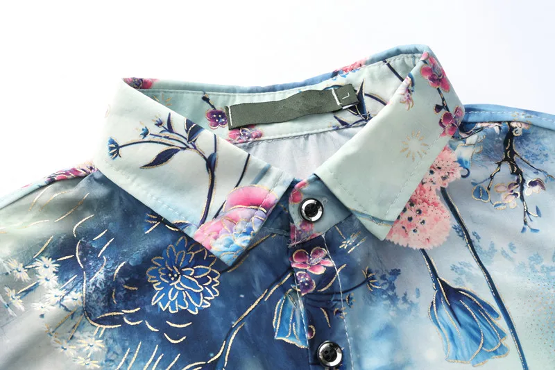 MOGU Slim Fit Мужская рубашка с коротким рукавом повседневные рубашки для мужчин летняя новая модная мужская рубашка с цветочным принтом плюс размер мужская рубашка